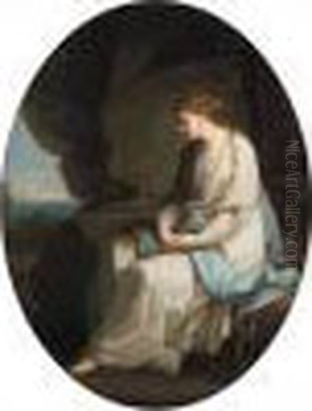 Ariadne Deserted On Naxos Oil Painting by Angelica Kauffmann