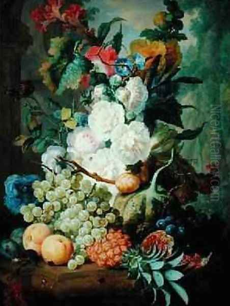 Fruits and Flowers Oil Painting by Jan van Os