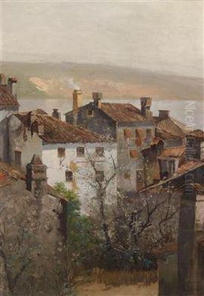 Spring Inistria Oil Painting by Adolf Kaufmann