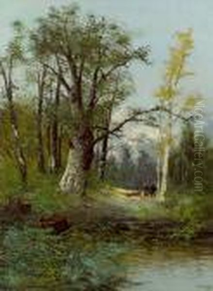 Auf Dem Heimweg Oil Painting by Adolf Kaufmann