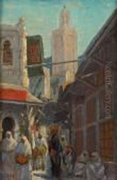 Souk Anime Oil Painting by Karl Kaufmann