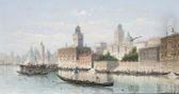 Views Of Venice Oil Painting by Karl Kaufmann