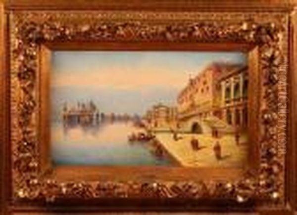 Les Quais A Venise Oil Painting by Karl Kaufmann