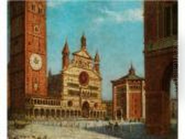 Ansicht Von Cremona Oil Painting by Karl Kaufmann