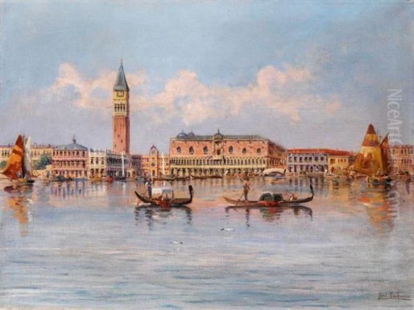 Ansicht Von Venedig Oil Painting by Karl Kaufmann