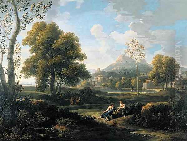 Classical Landscape 2 Oil Painting by Jan Frans Van Bloemen (Orizzonte)