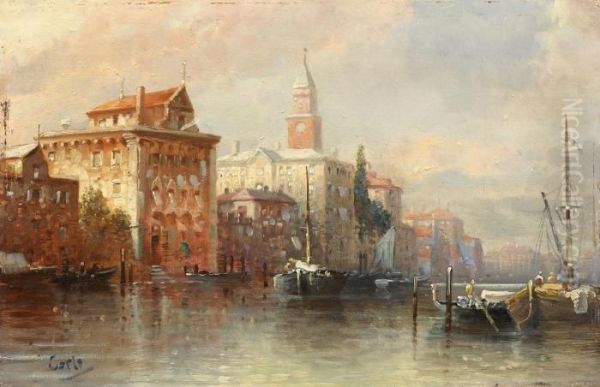 Canal Grande In Venedig Oil Painting by Karl Kaufmann