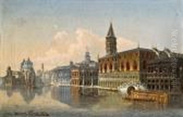 Blick Auf Venedig Oil Painting by Karl Kaufmann