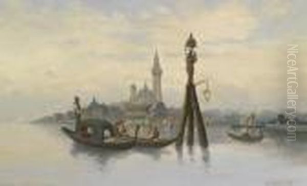 Motiv Ausvenedig Oil Painting by Karl Kaufmann