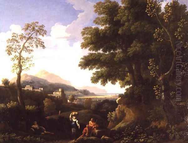 Classical Landscape with Figures 2 Oil Painting by Jan Frans Van Bloemen (Orizzonte)