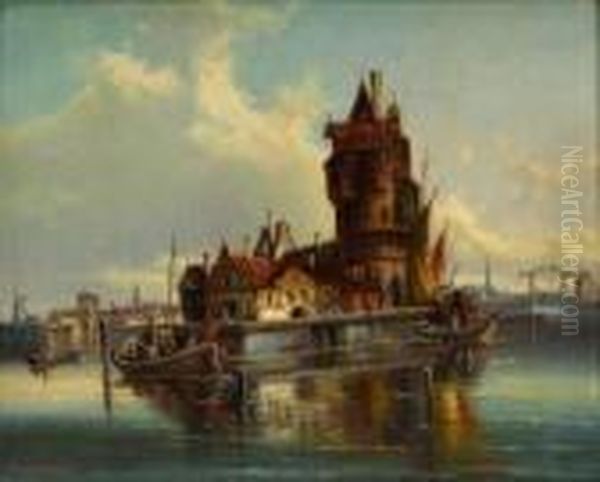 Maly Holandsky Pristav I. Oil Painting by Karl Kaufmann