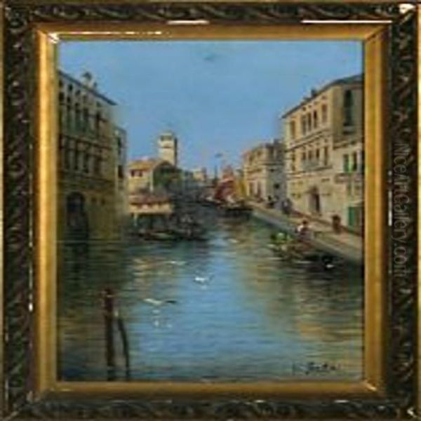 Scenery From Venice Oil Painting by Karl Kaufmann