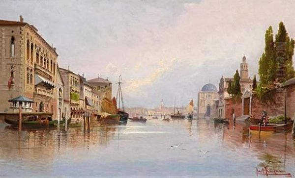 Venice Oil Painting by Karl Kaufmann