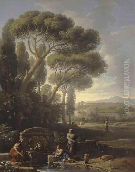 Italian Landscape Oil Painting by Jan Frans Van Bloemen (Orizzonte)