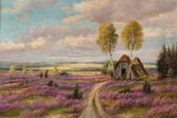 In Der Heide Oil Painting by Karl Kaufmann