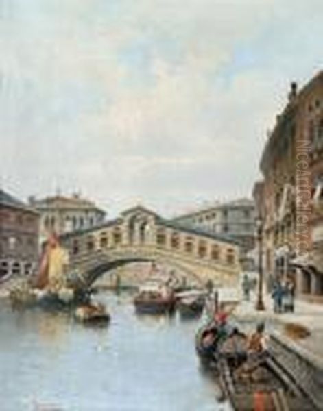 Venedig Oil Painting by Karl Kaufmann