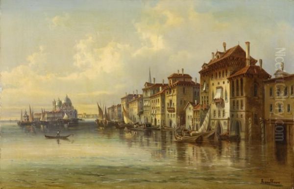 Ansicht Von Venedig. Oil Painting by Karl Kaufmann