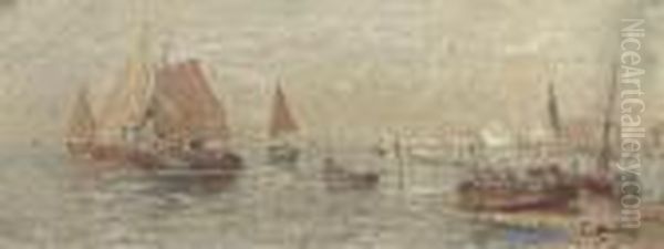 Sailing Near Venice Oil Painting by Karl Kaufmann