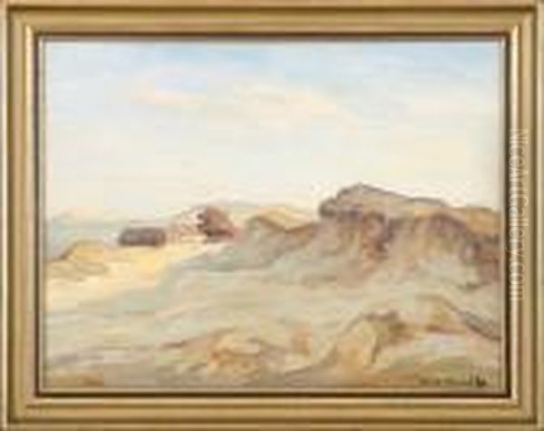 Beach Scenery Oil Painting by Karl Kaufmann