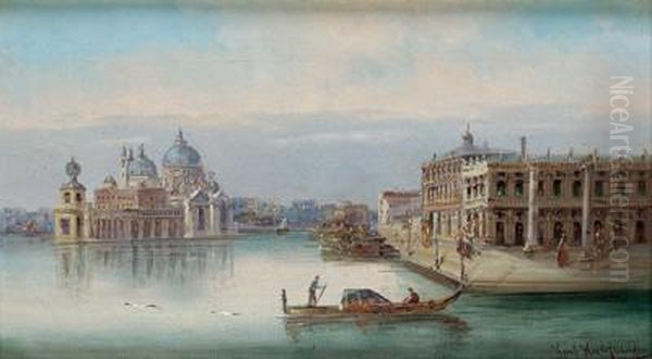 View On The Santa Maria Della Salute Oil Painting by Karl Kaufmann