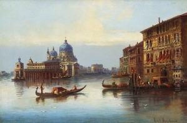 Venedig - Blick Auf S. Maria Della
 Salute. Oil Painting by Karl Kaufmann