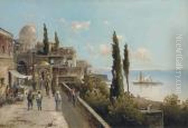 An Oriental View Oil Painting by Karl Kaufmann