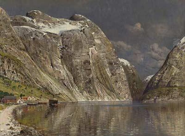 Sommerlicher Fjord Oil Painting by Karl Kaufmann