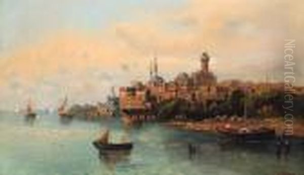 Constantinople Oil Painting by Karl Kaufmann