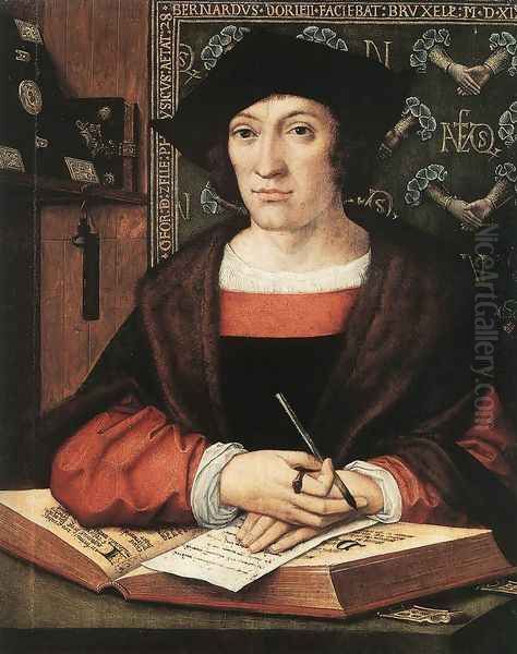 Joris van Zelle 1519 Oil Painting by Bernaert van Orley