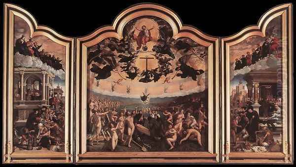 The Last Judgment Oil Painting by Bernaert van Orley