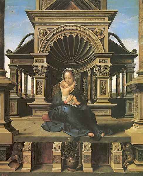 The Virgin of Louvain 1520 Oil Painting by Bernaert van Orley