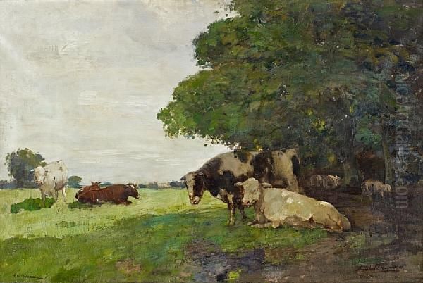 In The Meadow Oil Painting by Archibald Kay