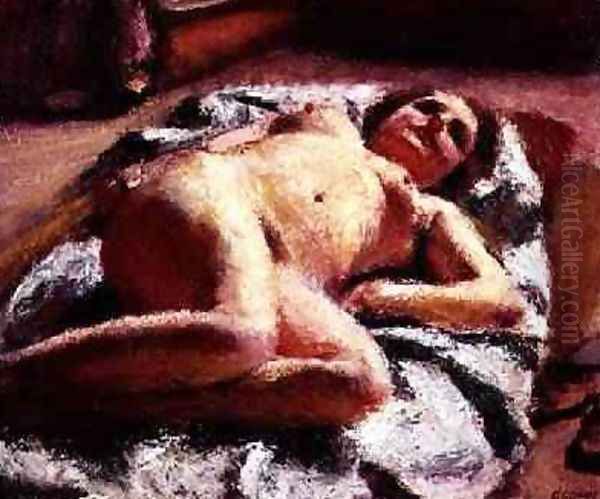 Reclining Nude 1924 Oil Painting by Roderic O'Conor