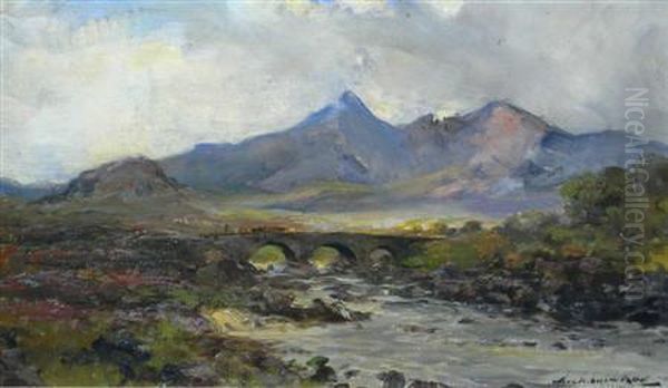 Sgurr-nan-gillean Oil Painting by Archibald Kay