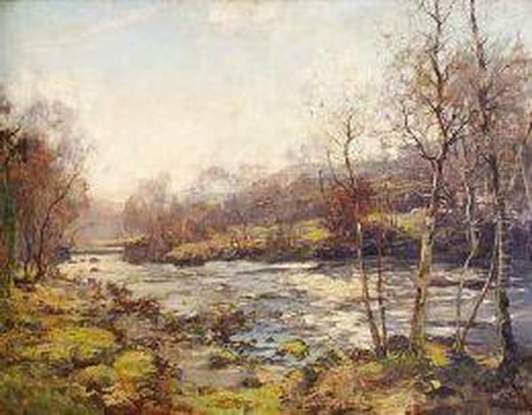 On The Leny Oil Painting by Archibald Kay