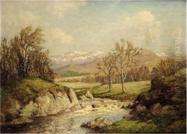 The Silver River, Pass Of Lows Oil Painting by Archibald Kay