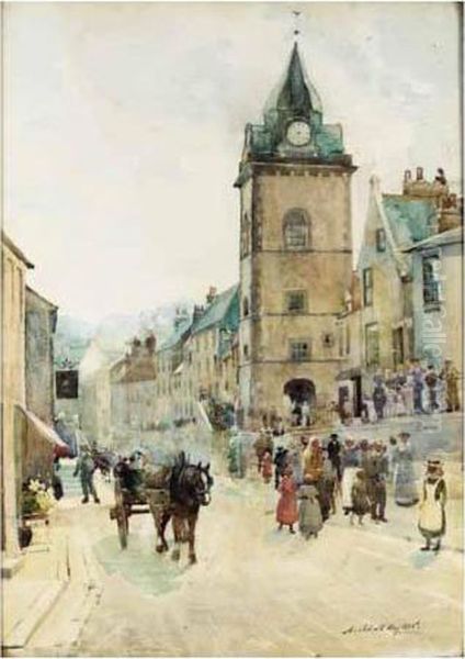 Coming From Church Oil Painting by Archibald Kay