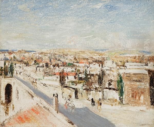 Street Scene, North Africa Oil Painting by James Kay