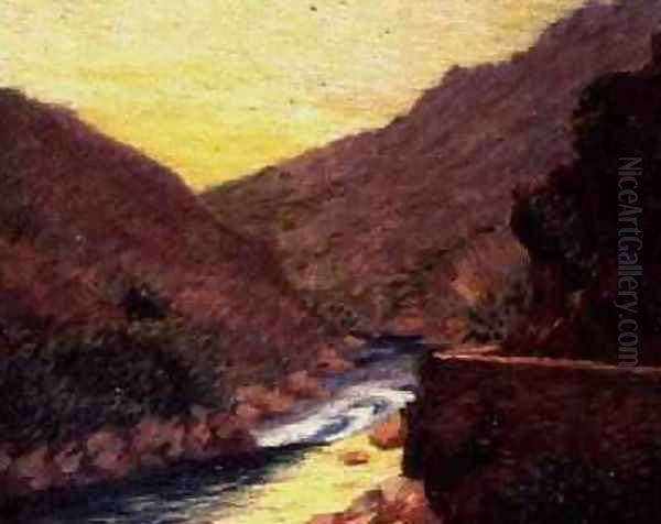 Landscape at Cassis South of France Oil Painting by Roderic O'Conor