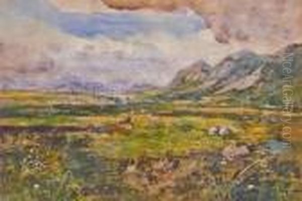 Dumgoyne And The Campsie Fells From The Blane Valley Oil Painting by James Kay