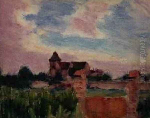 Landscape with a Church Oil Painting by Roderic O'Conor