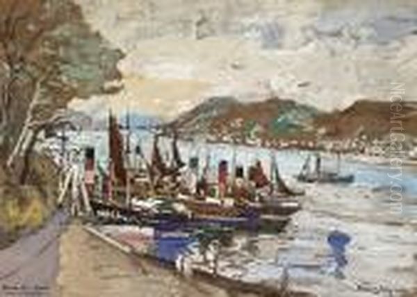 The South Pier, Oban, Scotland Oil Painting by James Kay