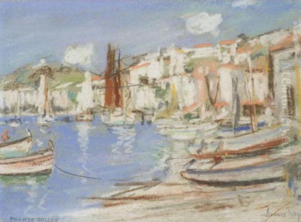 Puerto Soller; Palma Majorca Oil Painting by James Kay