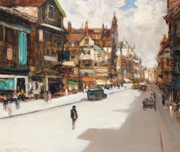 John Knox's House Royal Mile Edinburgh Oil Painting by James Kay