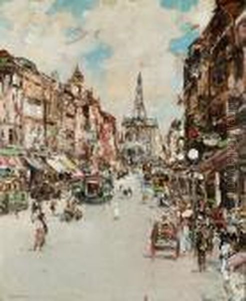 The Strand, London Oil Painting by James Kay