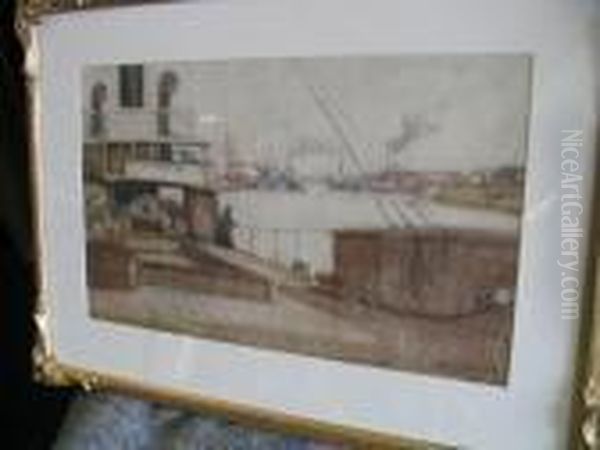 On The Deck Of A Steamer On The Clyde Oil Painting by James Kay