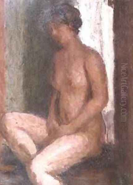 Seated Nude Against the Light Oil Painting by Roderic O'Conor