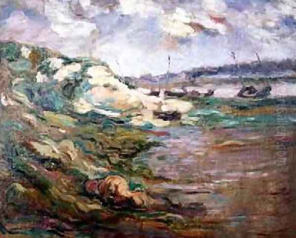 The Coast of Brittany Oil Painting by Roderic O'Conor