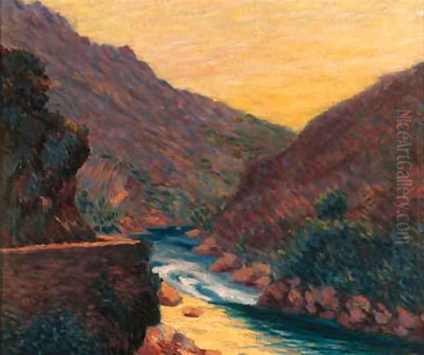 Valley Landscape near Cassis Oil Painting by Roderic O'Conor