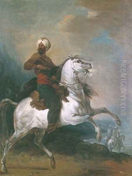 Eastern Rider Oil Painting by Aleksander Orlowski